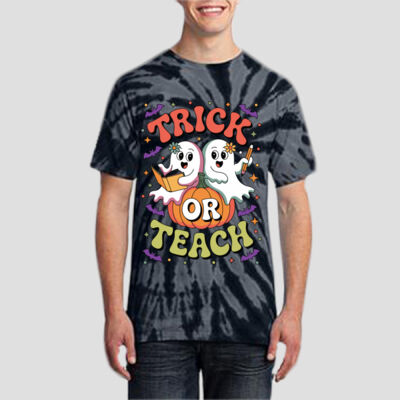 Adult Tie-Dye T-Shirt - Fall- Trick Or Teach Thumbnail