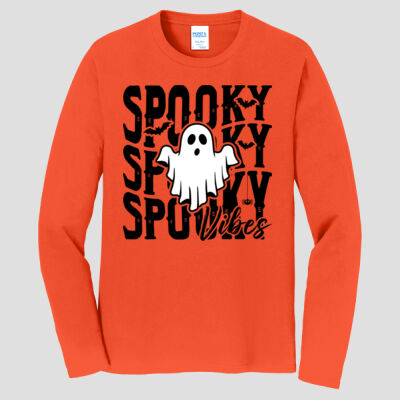 Adult Long Sleeve Shirt - Fall - Spooky Vibes Thumbnail