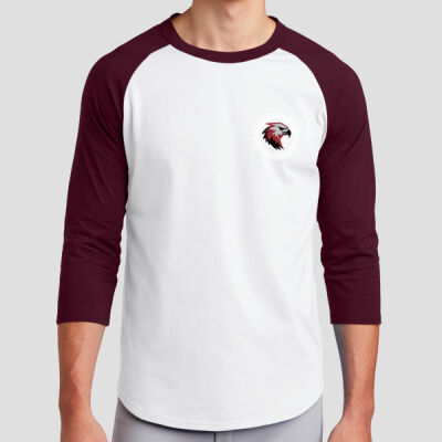 Staff Raglan T-Shirt - School Logo - White Thumbnail