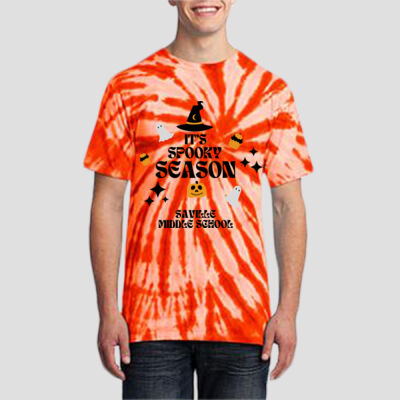 Adult Tie-Dye T-Shirt - Fall - Its Spooky Season Thumbnail