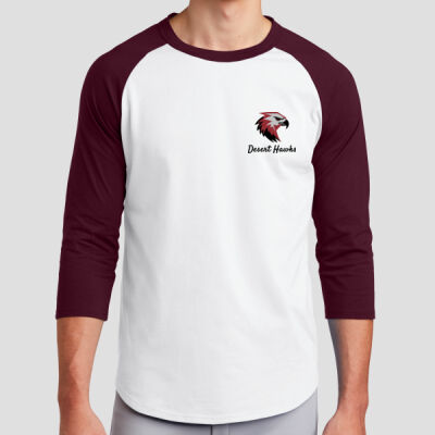 Staff Raglan T-Shirt - Desert Hawks - Black Thumbnail