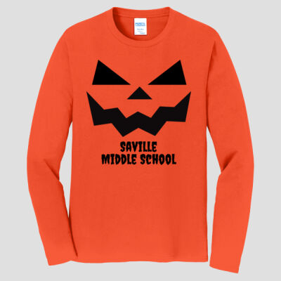 Adult Long Sleeve Shirt - Fall - Jacko Lantern Black Thumbnail