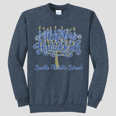 Adult Crewneck - Winter Holidays - Happy Hanukkah Thumbnail