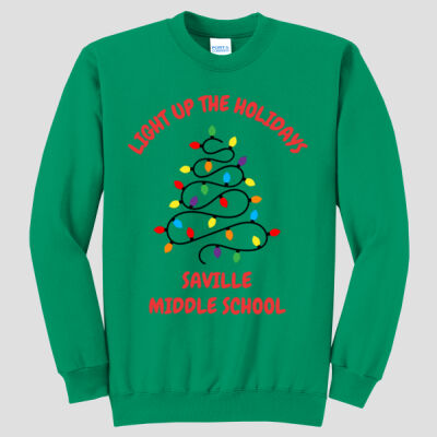 Adult Crewneck - Winter Holidays - Light Up - Red Thumbnail