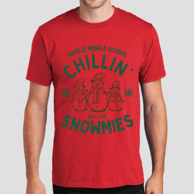 Adult T-Shirt - Winter Holidays - Chillin' - Green Thumbnail