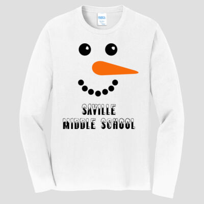 Adult Long Sleeve Shirt - Winter Holidays - Snowman Thumbnail